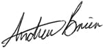 Andrew Brien signatue - website