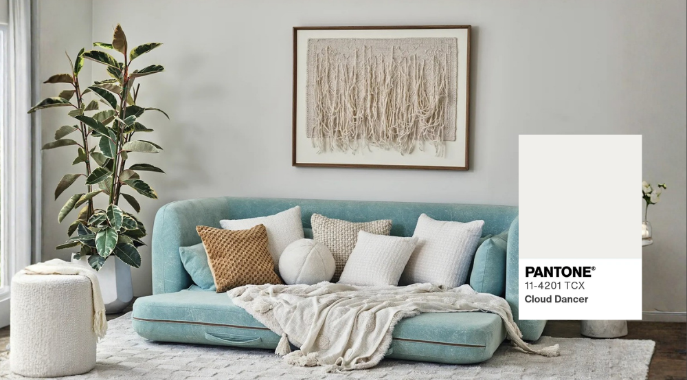 Cloud dancer pillows